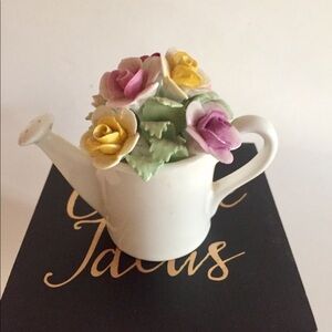 Miniature Watering Can Ceramic Collectible Decor Vintage